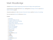 Tablet Screenshot of markwoodbridge.com